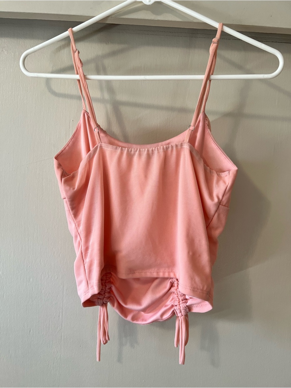 Active USA Pink Ruched Cami Tank Top Y2K Small - Picture 2 of 5